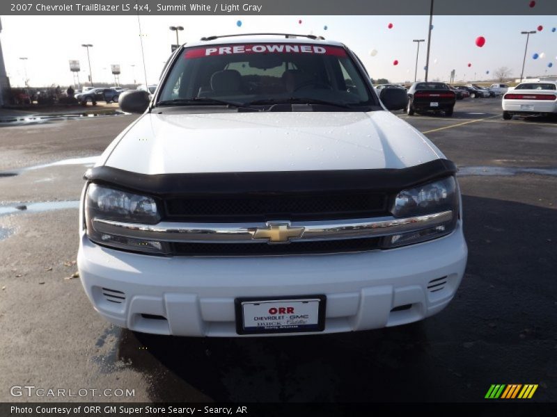 Summit White / Light Gray 2007 Chevrolet TrailBlazer LS 4x4