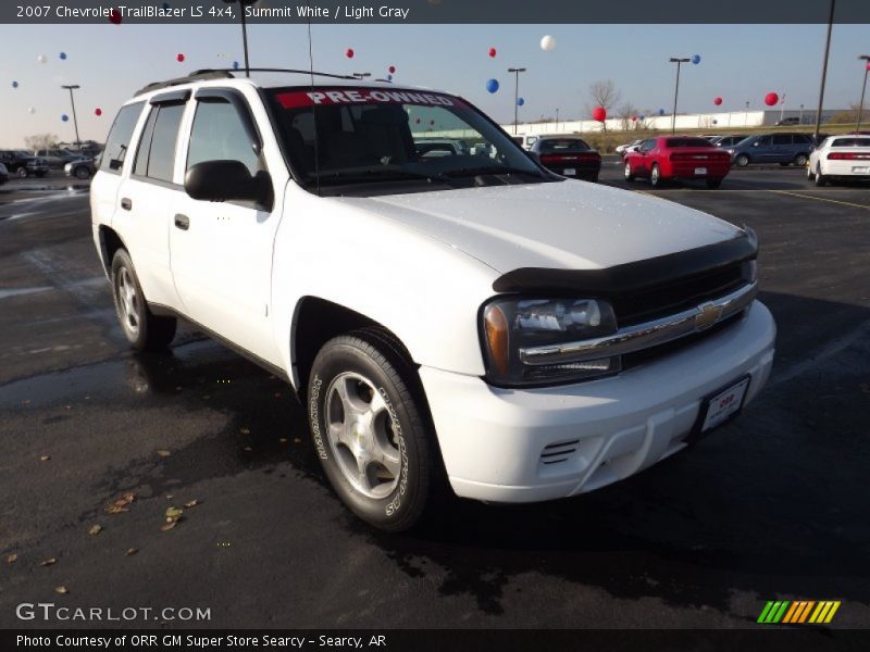 Summit White / Light Gray 2007 Chevrolet TrailBlazer LS 4x4