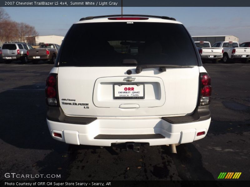 Summit White / Light Gray 2007 Chevrolet TrailBlazer LS 4x4