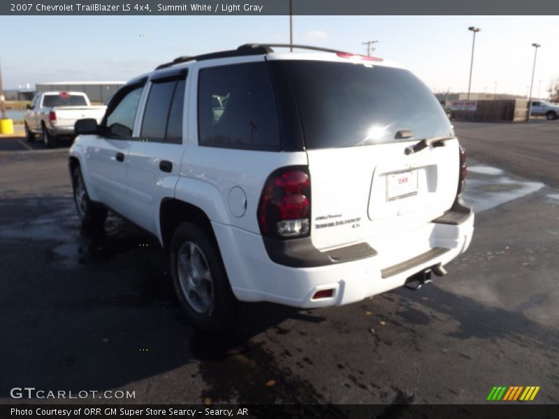 Summit White / Light Gray 2007 Chevrolet TrailBlazer LS 4x4