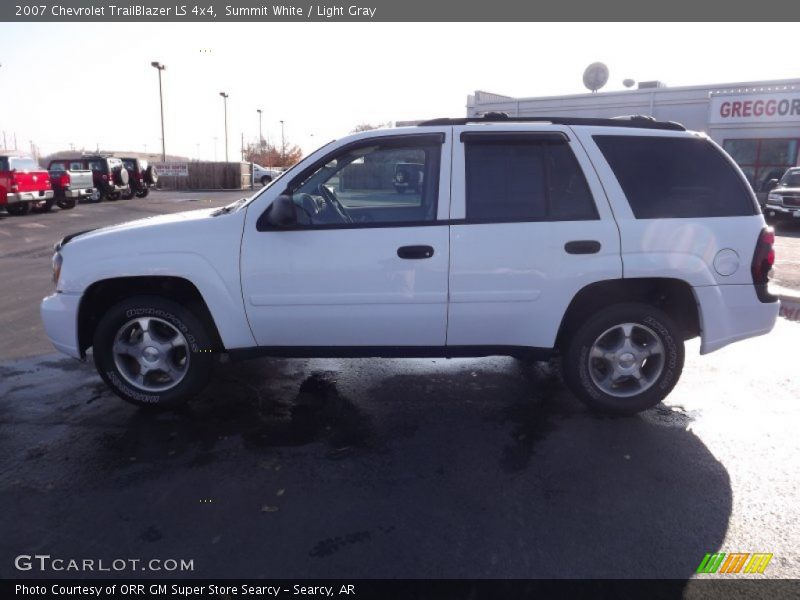 Summit White / Light Gray 2007 Chevrolet TrailBlazer LS 4x4
