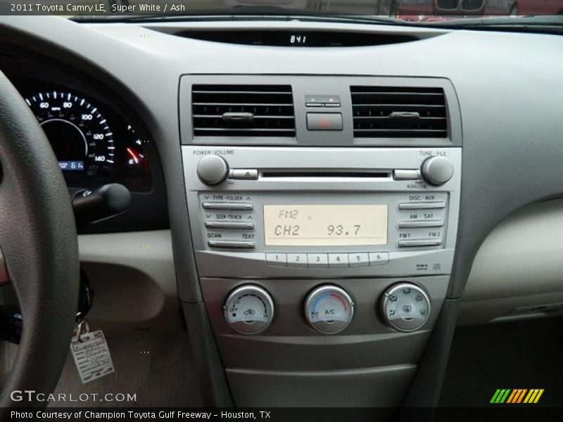 Super White / Ash 2011 Toyota Camry LE
