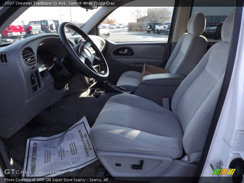 Summit White / Light Gray 2007 Chevrolet TrailBlazer LS 4x4