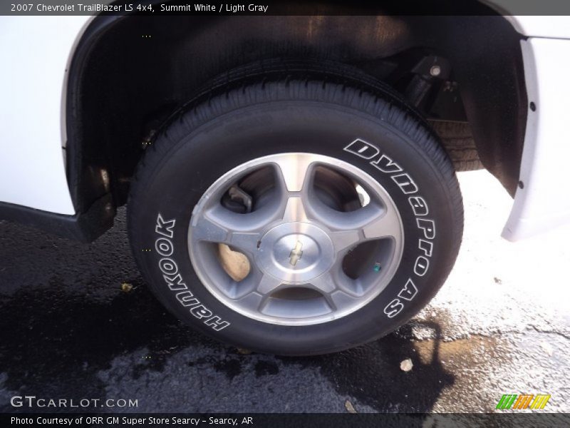 Summit White / Light Gray 2007 Chevrolet TrailBlazer LS 4x4