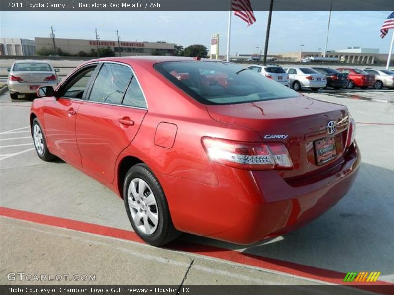 Barcelona Red Metallic / Ash 2011 Toyota Camry LE