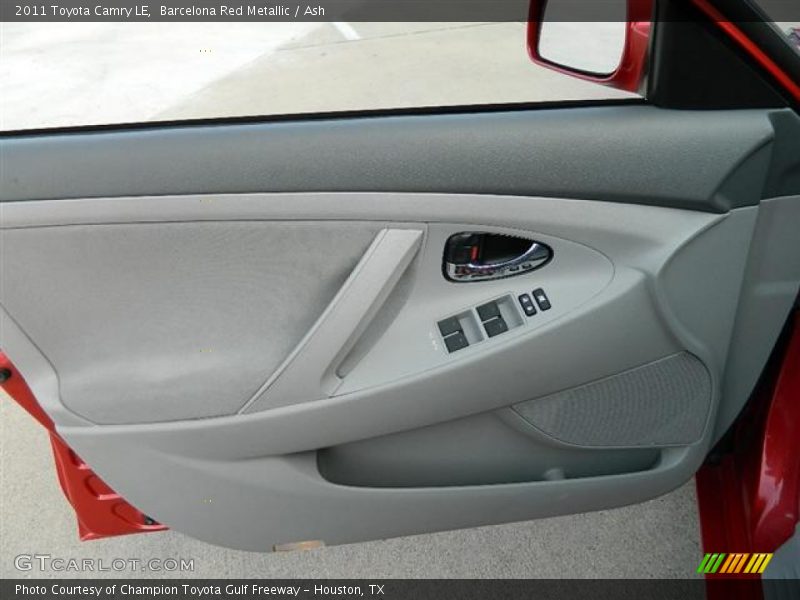 Barcelona Red Metallic / Ash 2011 Toyota Camry LE