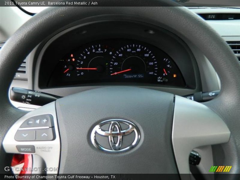 Barcelona Red Metallic / Ash 2011 Toyota Camry LE