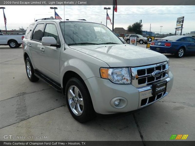 Light Sage Metallic / Camel 2009 Ford Escape Limited V6