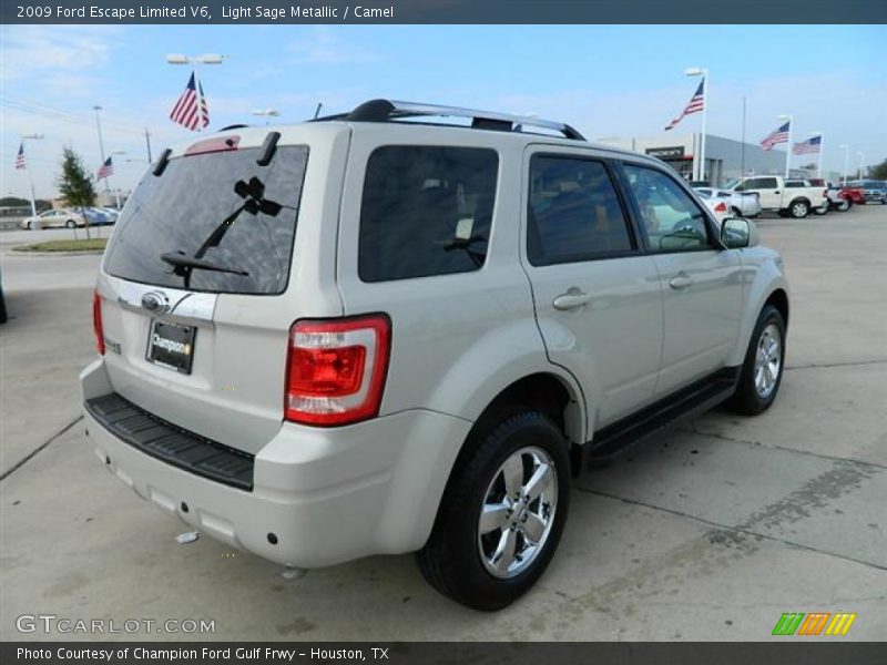Light Sage Metallic / Camel 2009 Ford Escape Limited V6