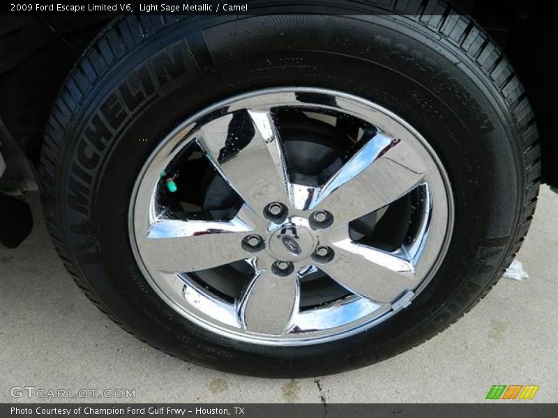Light Sage Metallic / Camel 2009 Ford Escape Limited V6