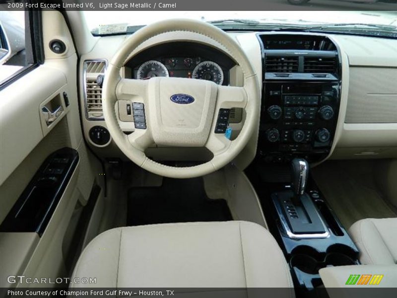 Light Sage Metallic / Camel 2009 Ford Escape Limited V6