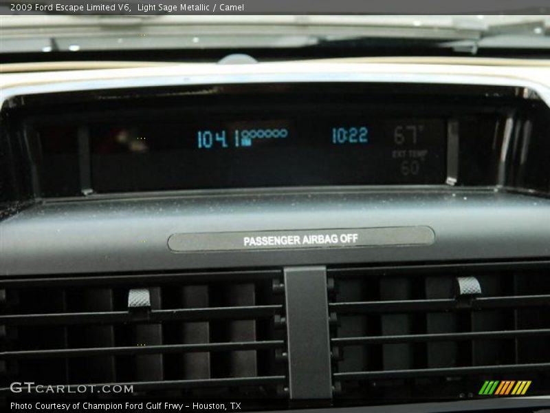 Light Sage Metallic / Camel 2009 Ford Escape Limited V6