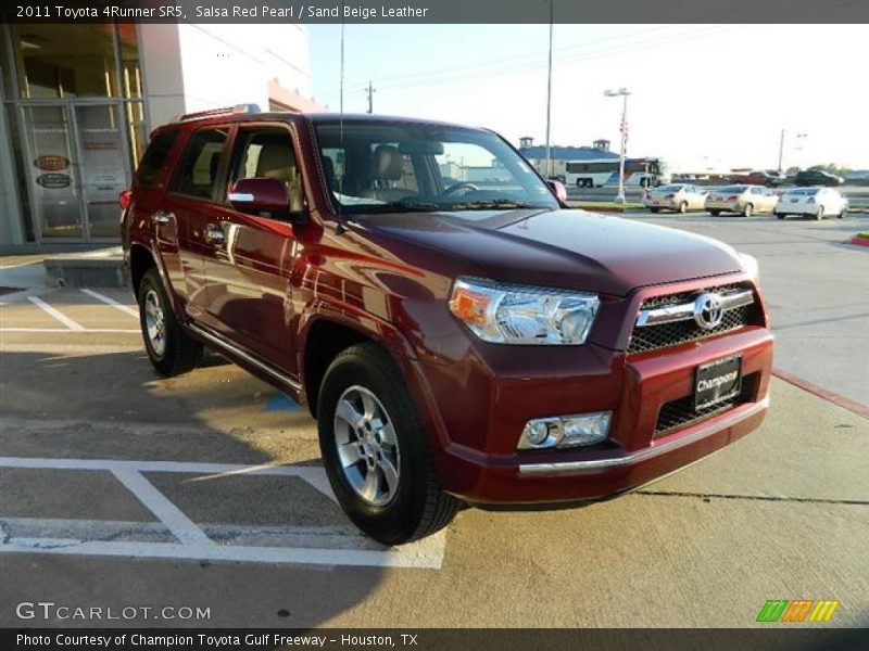 Salsa Red Pearl / Sand Beige Leather 2011 Toyota 4Runner SR5