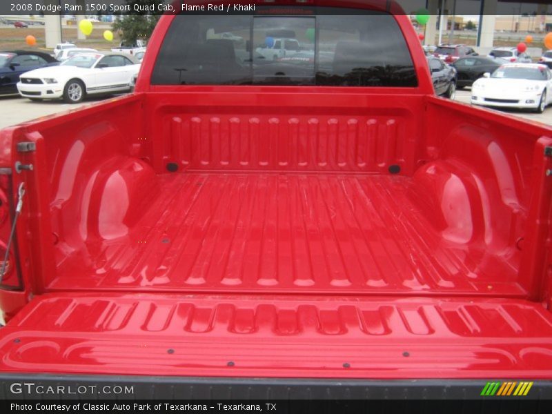 Flame Red / Khaki 2008 Dodge Ram 1500 Sport Quad Cab