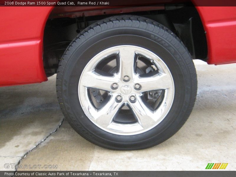 Flame Red / Khaki 2008 Dodge Ram 1500 Sport Quad Cab