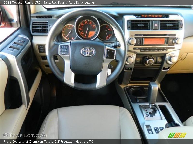 Salsa Red Pearl / Sand Beige Leather 2011 Toyota 4Runner SR5