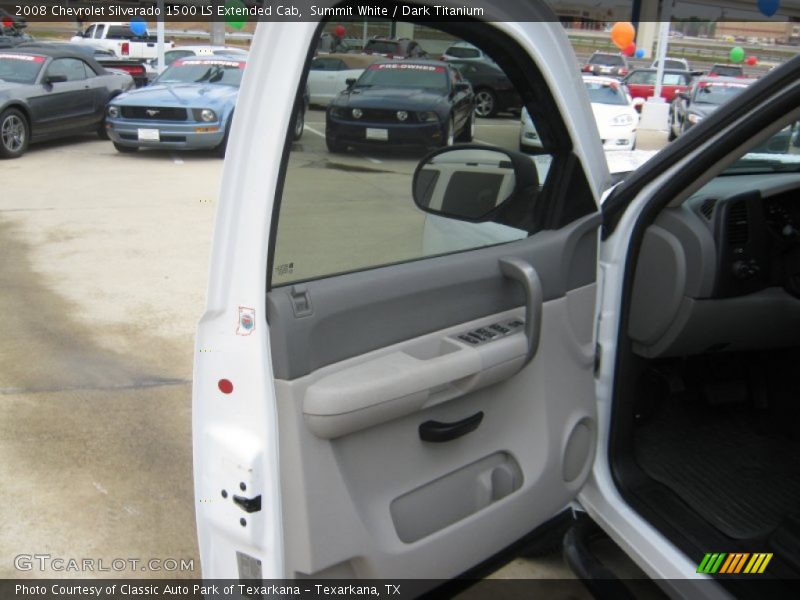 Summit White / Dark Titanium 2008 Chevrolet Silverado 1500 LS Extended Cab