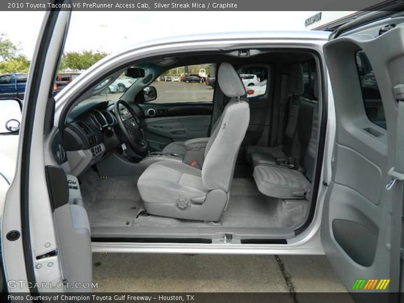  2010 Tacoma V6 PreRunner Access Cab Graphite Interior