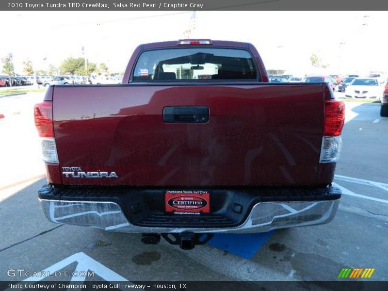 Salsa Red Pearl / Graphite Gray 2010 Toyota Tundra TRD CrewMax