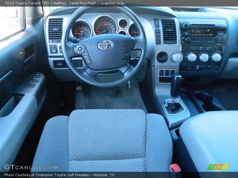 Salsa Red Pearl / Graphite Gray 2010 Toyota Tundra TRD CrewMax