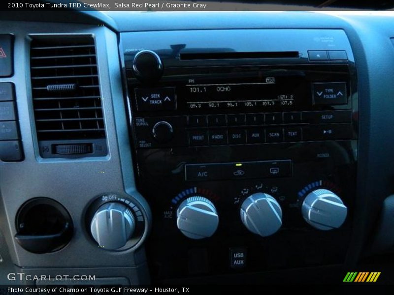 Salsa Red Pearl / Graphite Gray 2010 Toyota Tundra TRD CrewMax