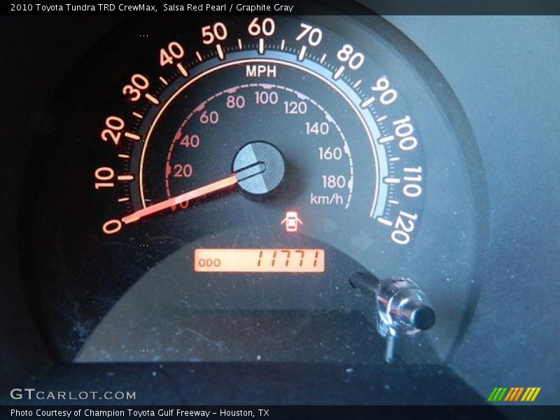 Salsa Red Pearl / Graphite Gray 2010 Toyota Tundra TRD CrewMax