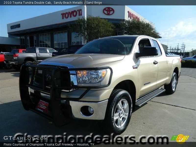 Sandy Beach Metallic / Sand Beige 2010 Toyota Tundra Double Cab