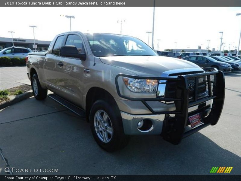 Sandy Beach Metallic / Sand Beige 2010 Toyota Tundra Double Cab