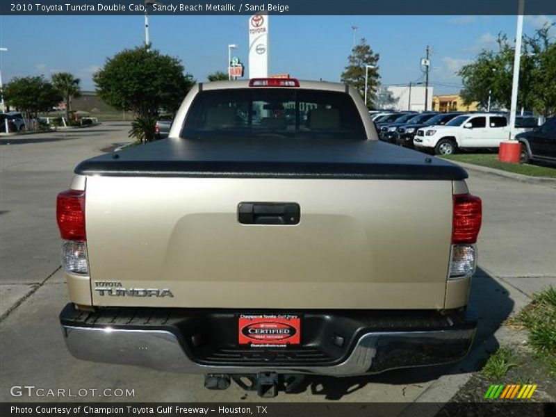 Sandy Beach Metallic / Sand Beige 2010 Toyota Tundra Double Cab