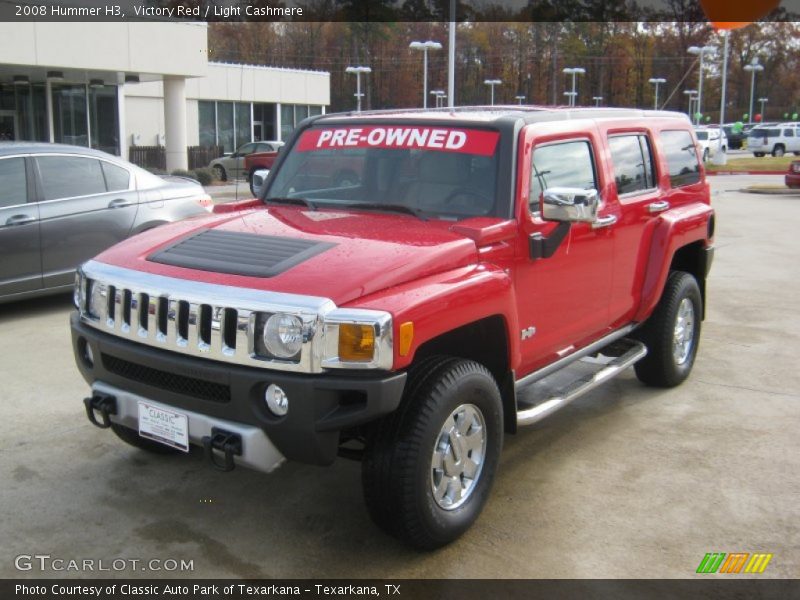 Victory Red / Light Cashmere 2008 Hummer H3