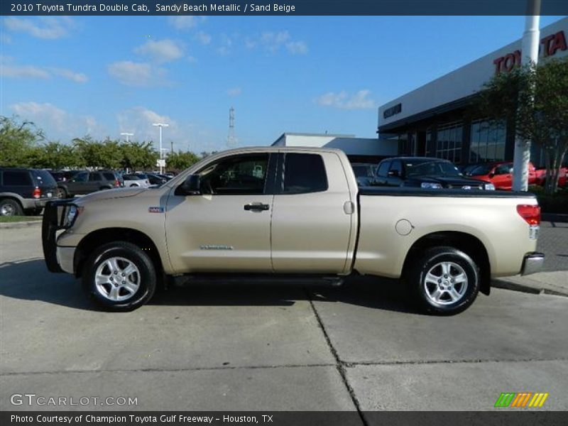 Sandy Beach Metallic / Sand Beige 2010 Toyota Tundra Double Cab