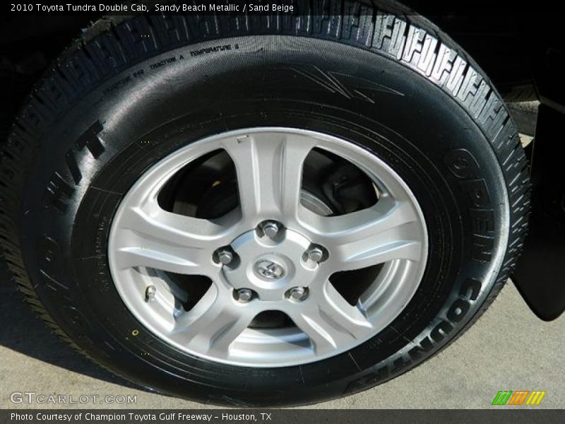 Sandy Beach Metallic / Sand Beige 2010 Toyota Tundra Double Cab