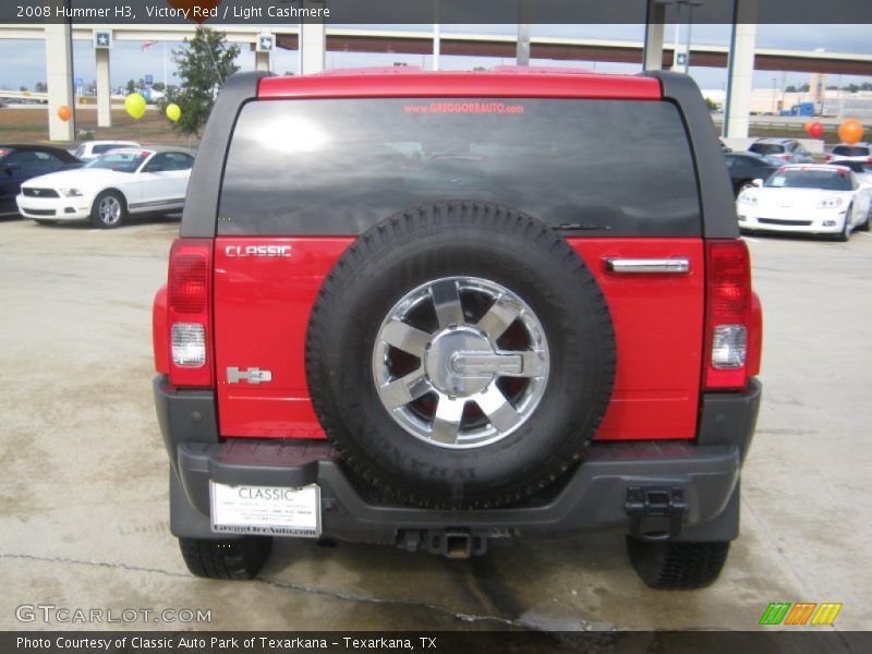 Victory Red / Light Cashmere 2008 Hummer H3