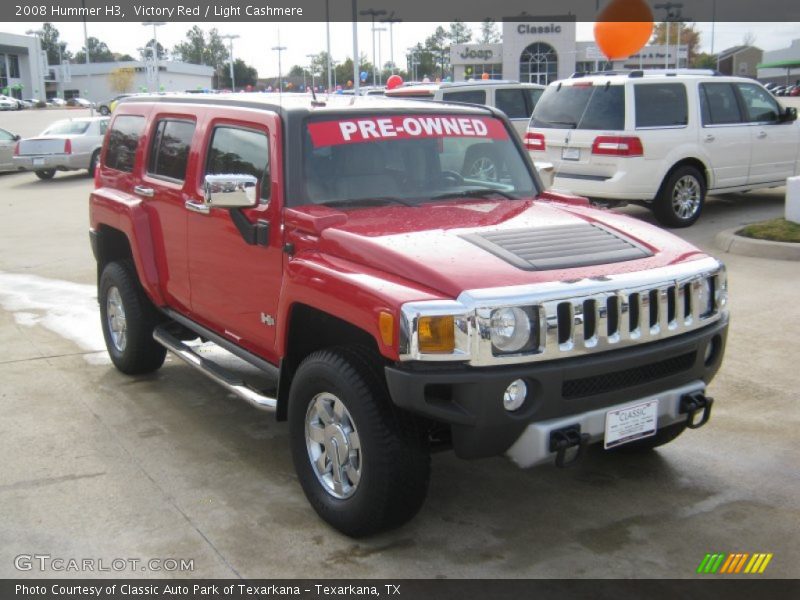 Victory Red / Light Cashmere 2008 Hummer H3