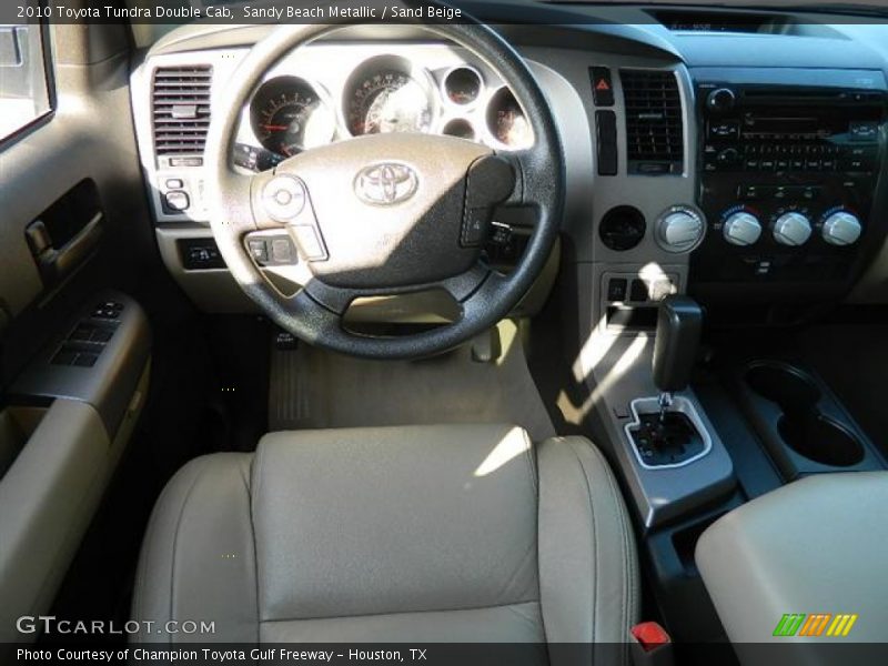 Sandy Beach Metallic / Sand Beige 2010 Toyota Tundra Double Cab