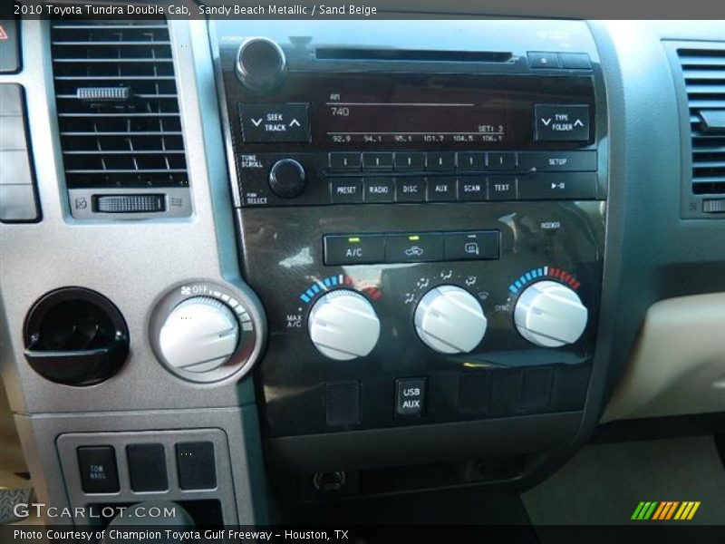 Sandy Beach Metallic / Sand Beige 2010 Toyota Tundra Double Cab