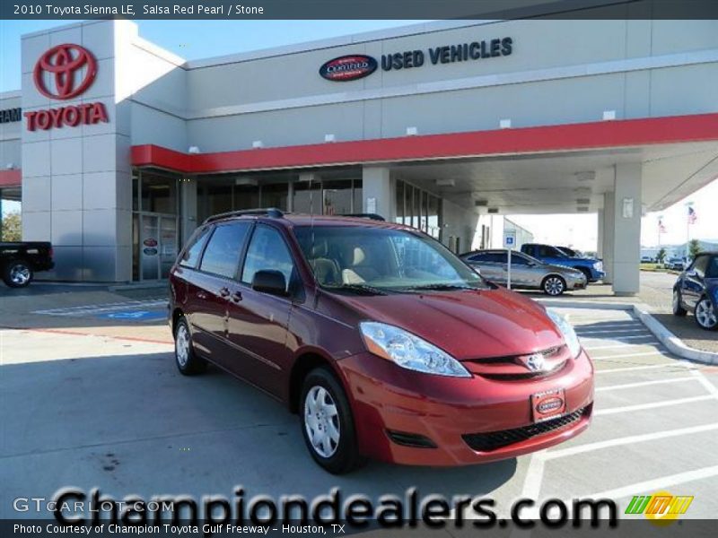 Salsa Red Pearl / Stone 2010 Toyota Sienna LE