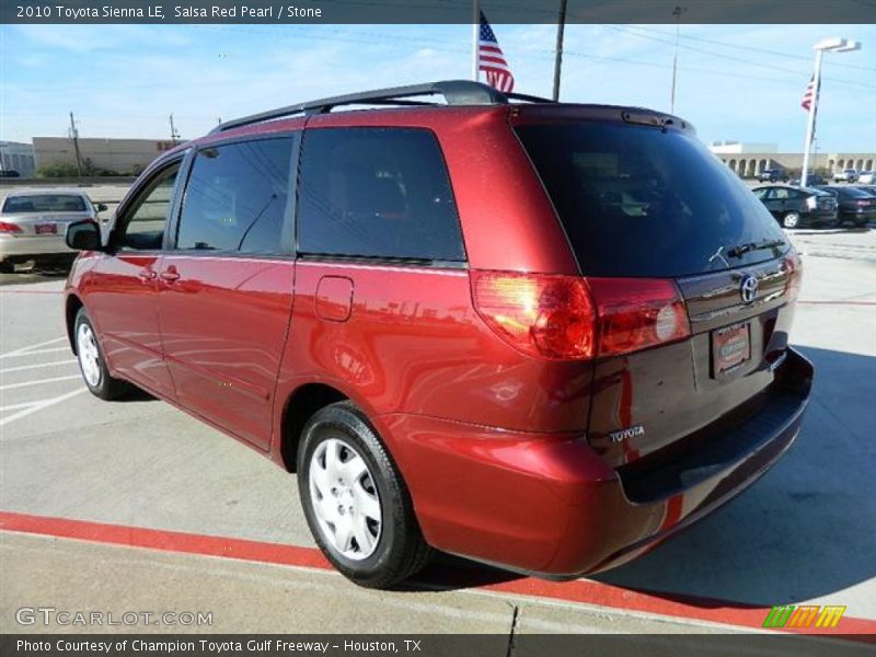 Salsa Red Pearl / Stone 2010 Toyota Sienna LE