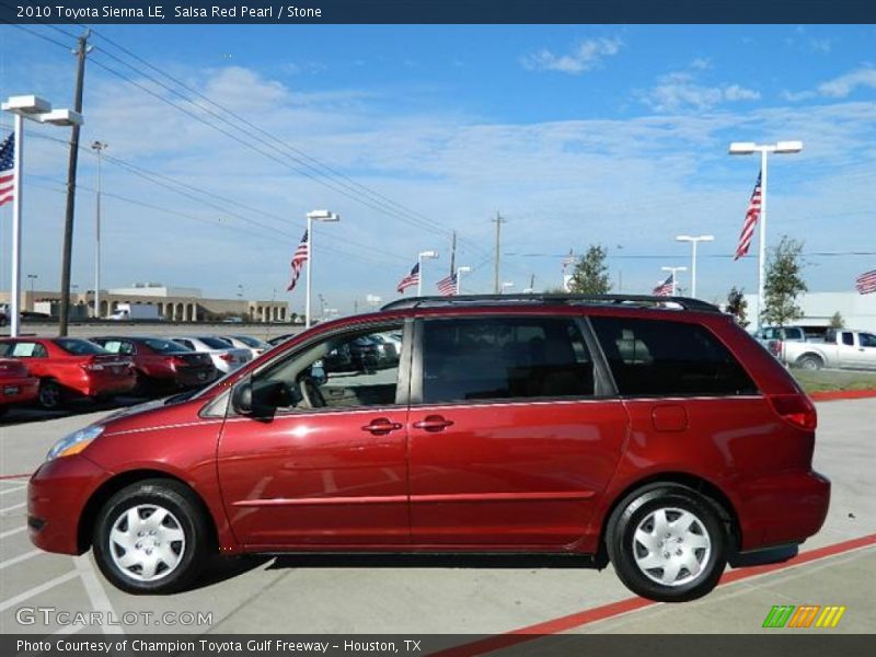Salsa Red Pearl / Stone 2010 Toyota Sienna LE