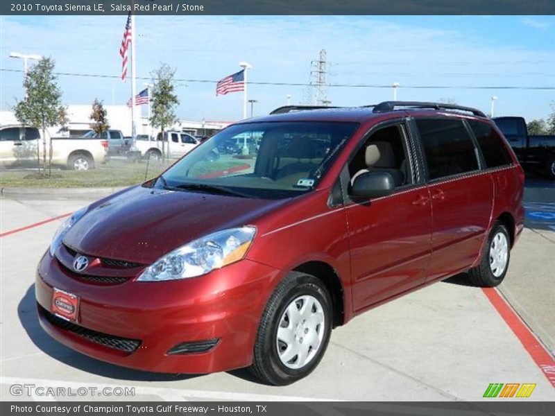 Salsa Red Pearl / Stone 2010 Toyota Sienna LE