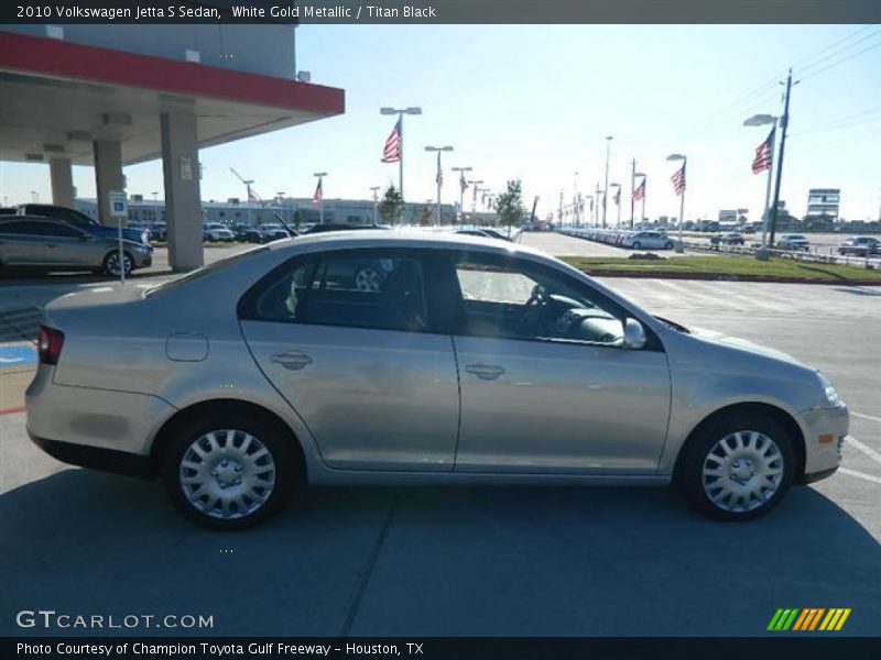 White Gold Metallic / Titan Black 2010 Volkswagen Jetta S Sedan