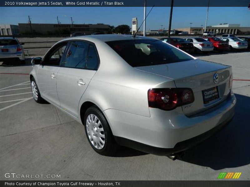 White Gold Metallic / Titan Black 2010 Volkswagen Jetta S Sedan