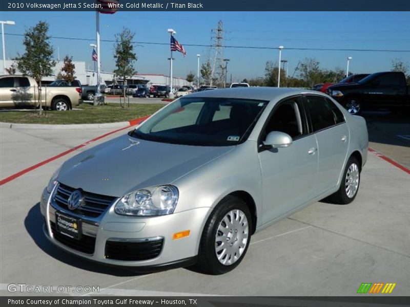 White Gold Metallic / Titan Black 2010 Volkswagen Jetta S Sedan