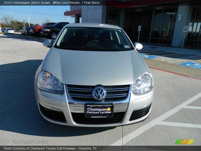 White Gold Metallic / Titan Black 2010 Volkswagen Jetta S Sedan