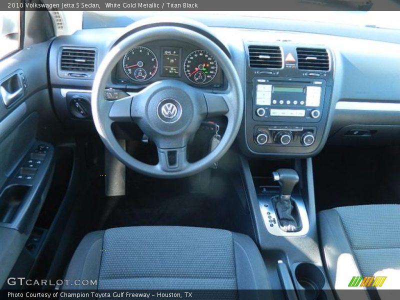 White Gold Metallic / Titan Black 2010 Volkswagen Jetta S Sedan