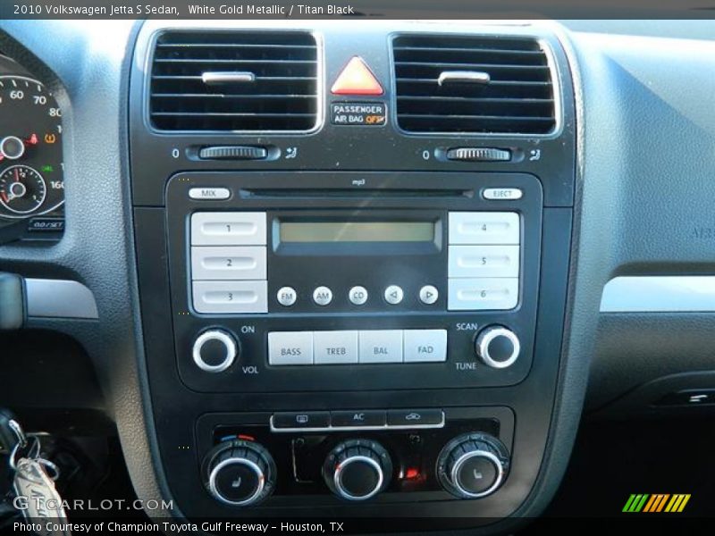 White Gold Metallic / Titan Black 2010 Volkswagen Jetta S Sedan