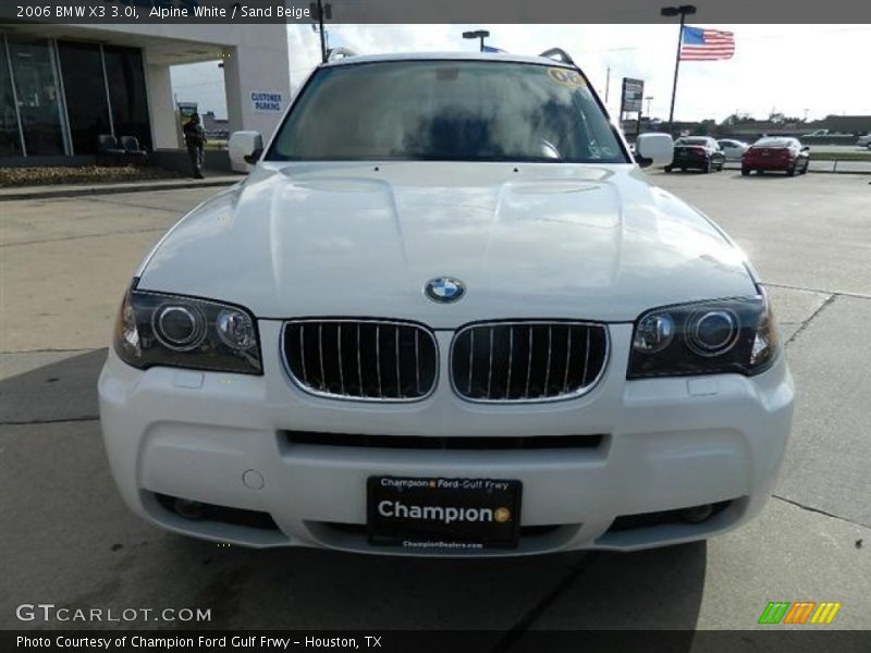 Alpine White / Sand Beige 2006 BMW X3 3.0i