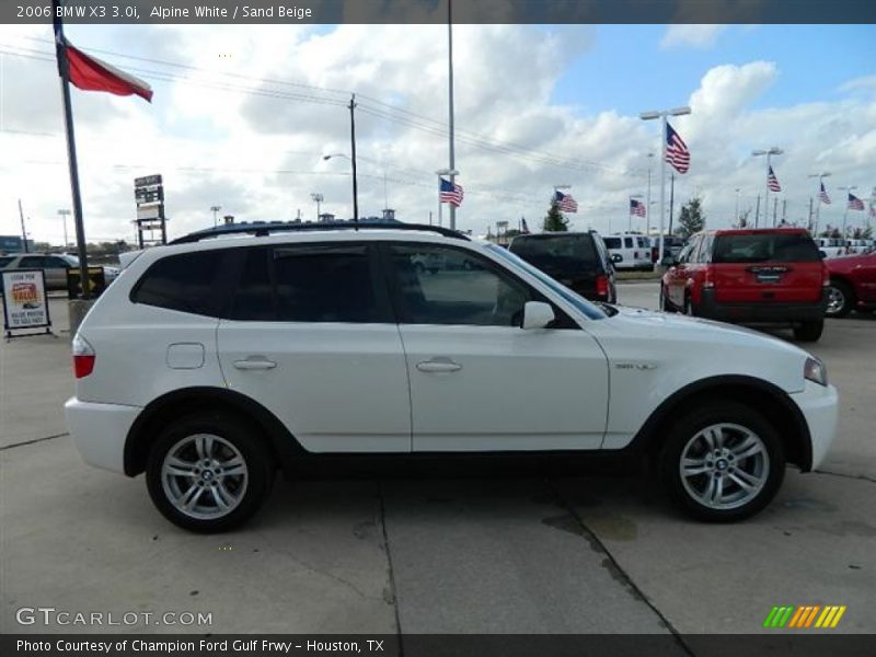 Alpine White / Sand Beige 2006 BMW X3 3.0i