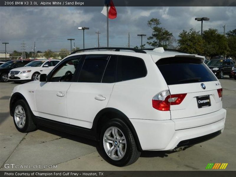 Alpine White / Sand Beige 2006 BMW X3 3.0i