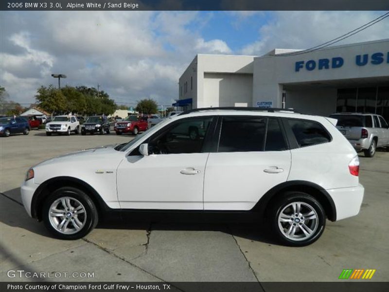Alpine White / Sand Beige 2006 BMW X3 3.0i